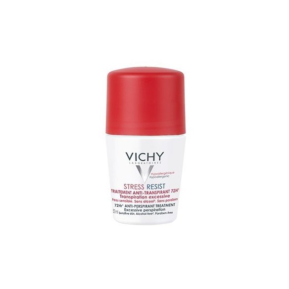 VICHY DESODORANTE Stress Resist. Tratamiento intensivo anti-transpirante 72h. Roll-on Desodorante - Transpiración excesiva 50 ML