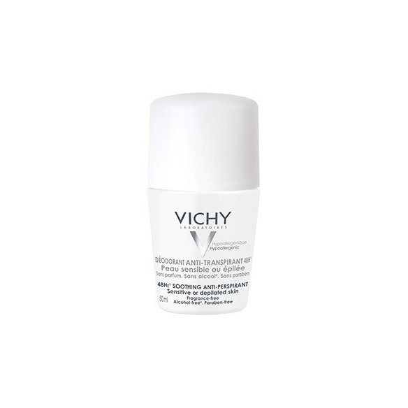 VICHY DESODORANTE ANTI-TRANSPIRANTE 48H. ROLL-ON PIEL SENSIBLE 50 ml