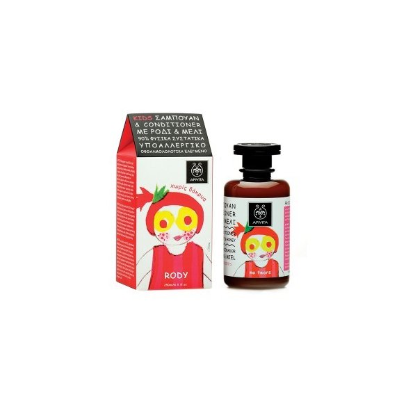 APIVITA KIDS Champú y acondicionador 250 ml 