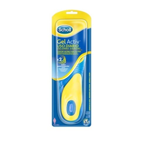 Plantillas gel Scholl GelActiv Uso Diario Mujer...