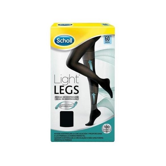 Medias de compresión ligera Scholl Light Legs 60 DEN color negro Talla S