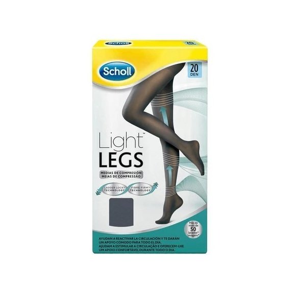 Medias de compresión ligera Scholl Light Legs 20 DEN color negro Talla L