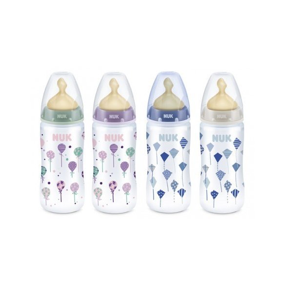 Biberón FC 300 ml In The Air Látex NUK Orificio L 0 a 6 meses 1 unidad     