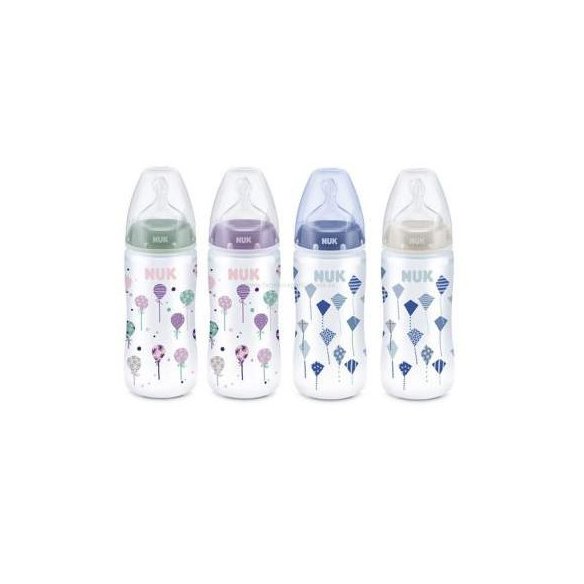 Biberón FC 300 ml In The Air Silicona NUK Orificio L 0 a 6 meses 1 unidad     