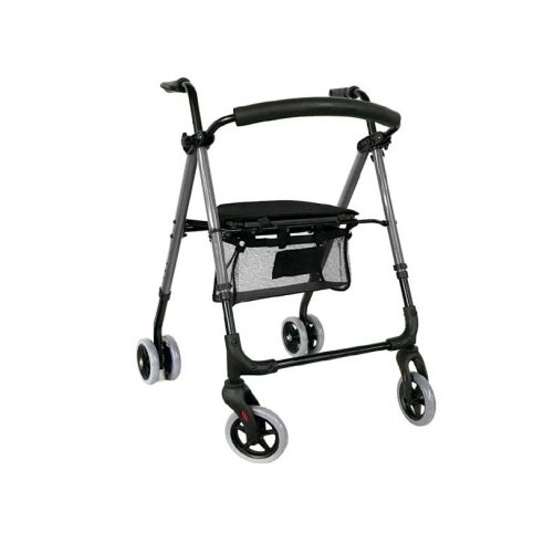 Andador rollator Premium Push cromo A500
