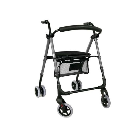 Andador rollator Premium Push cromo A500