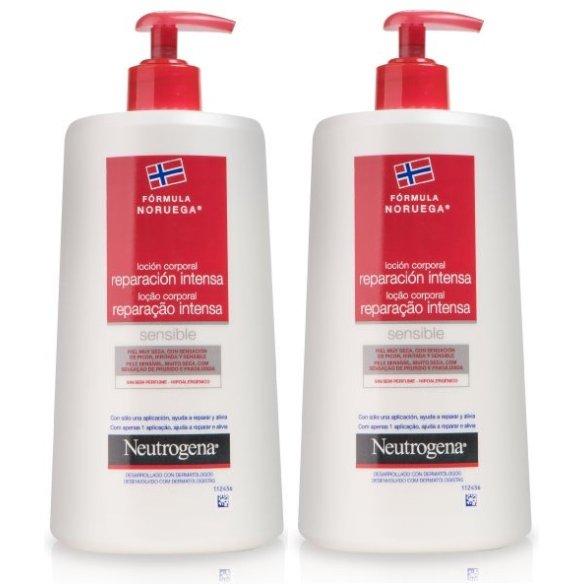 NEUTROGENA Fórmula Noruega® Loción Corporal Reparación Intensa Piel Sensible DUPLO 2 X 750 ml