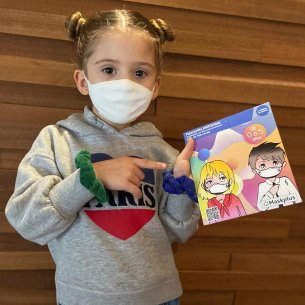 Mascarilla infantil maskplus blanca tejido antiviral... 2