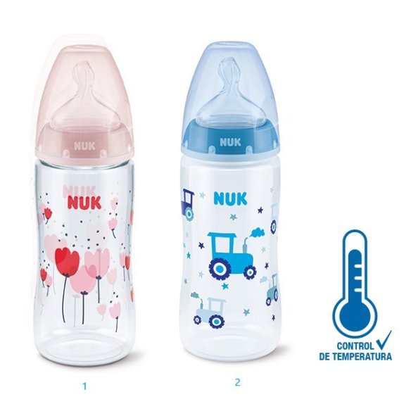 Biberón FC 360 ml Silicona NUK 6 a 18 m orificio grande L