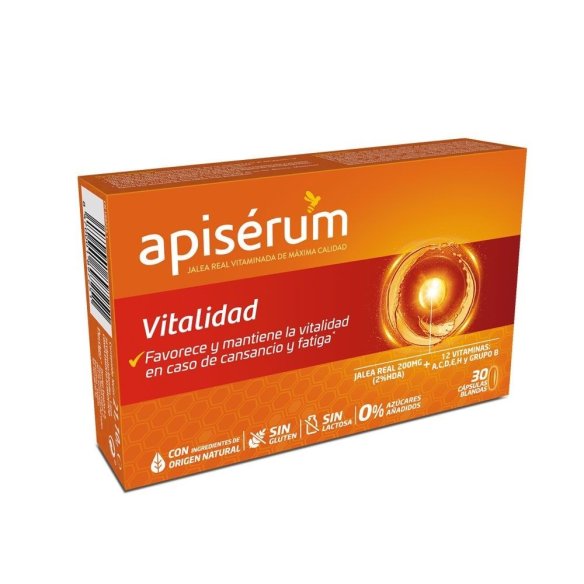 Apisérum vitalidad 30 cápsulas blandas