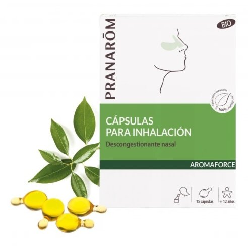 Cápsulas inhalación Pranarom BIO 15 cápsulas