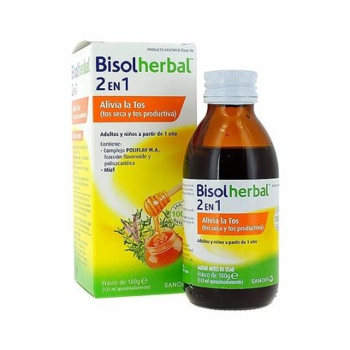 Bisolherbal 2 en 1 jarabe 133 ml