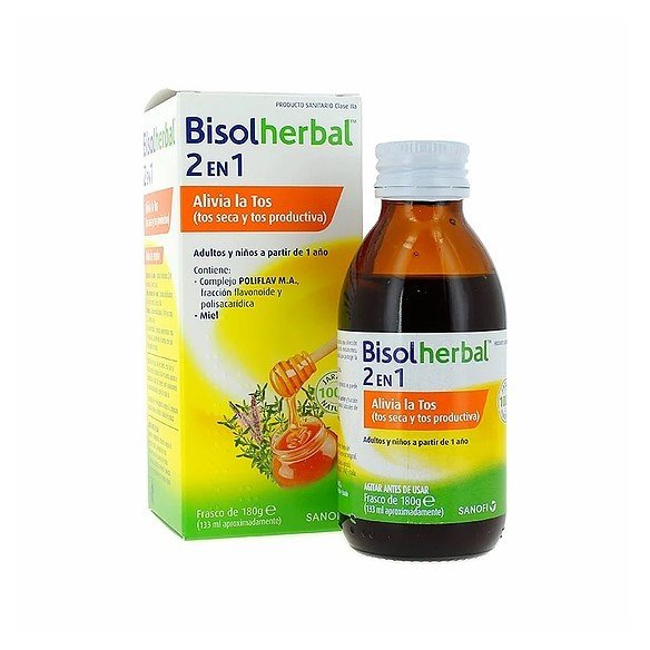 Bisolherbal 2 en 1 jarabe 133 ml