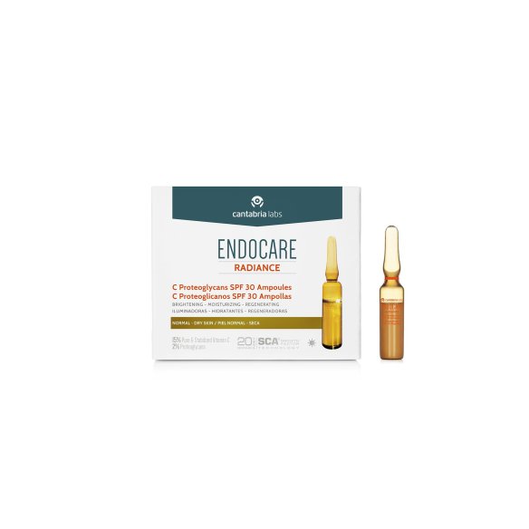 ENDOCARE RADIANCE C Proteoglycans SPF 30 Iluminadoras, hidratantes y regeneradoras 10 ampollas x 2 ml