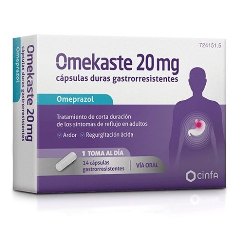 OMEKASTE 20 MG 14 CAPSULAS GASTRORRESISTENTES...