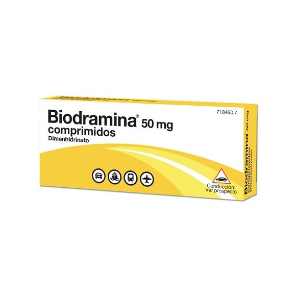 Biodramina 50 mg 12 comprimidos