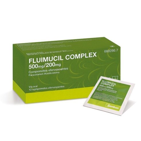 FLUIMUCIL COMPLEX 500 MG/200 MG 12 COMPRIMIDOS...