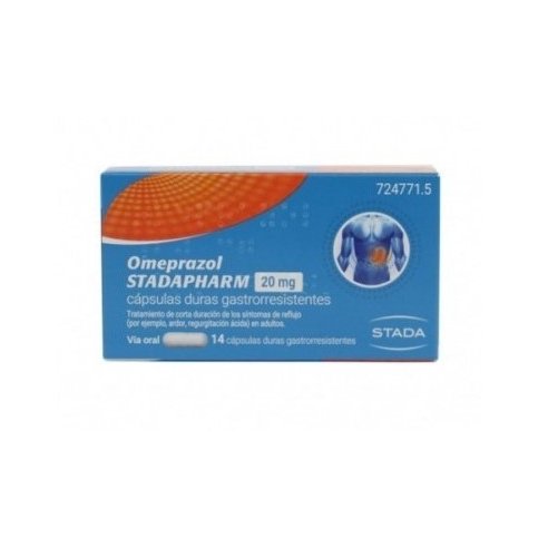 OMEPRAZOL STADAPHARM 20 MG 14 CAPSULAS...