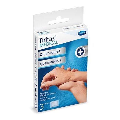 Tiritas MEDICAL Quemaduras 7,5 x 10 cm. 3 unidades