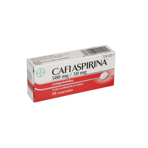 CAFIASPIRINA 500 MG/50 MG 20 COMPRIMIDOS