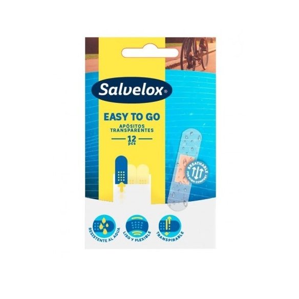 Salvelox easy to go 12 tiritas transparentes