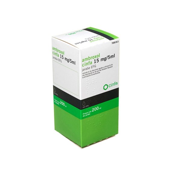 AMBROXOL CINFA EFG 15 MG/5 ML JARABE 1 FRASCO 200 ML (PET)