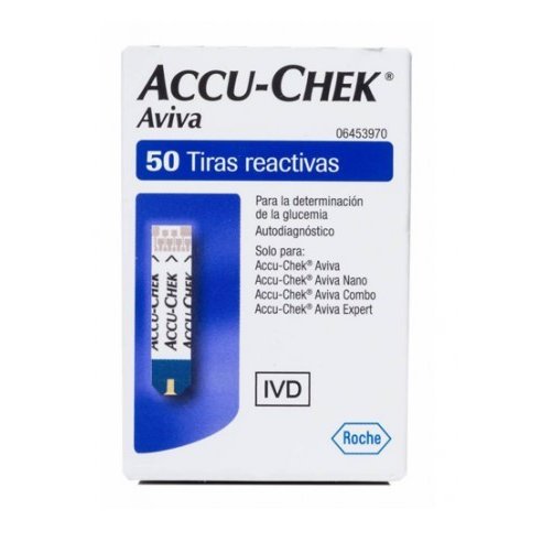 ACCU-CHEK AVIVA TIRAS 50 U