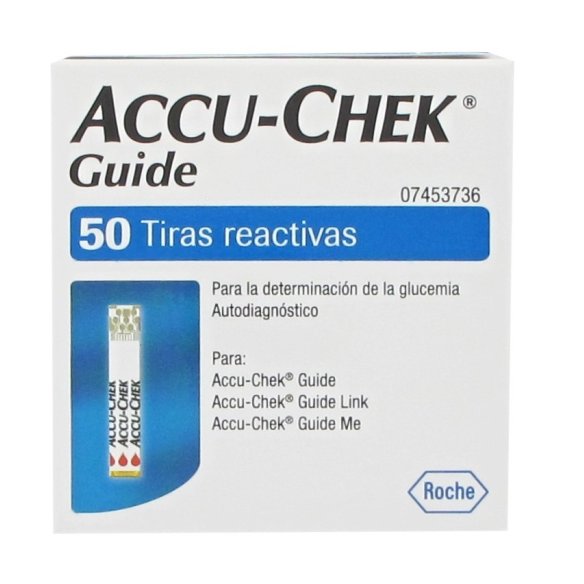 ACCU-CHEK GUIDE 50 TIRAS TIRAS REACTIVAS GLUCEMIA