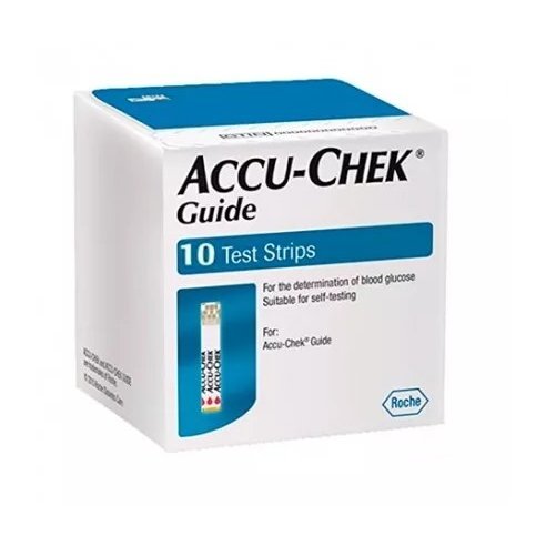 ACCU-CHEK GUIDE 10 TIRAS