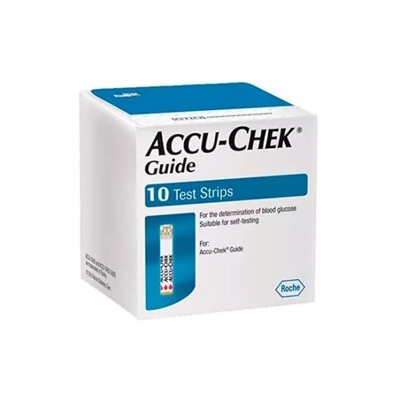 ACCU-CHEK GUIDE 10 TIRAS