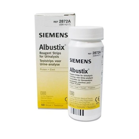 SIEMENS Albustix 50 Tiras reactivas para análisis de orina