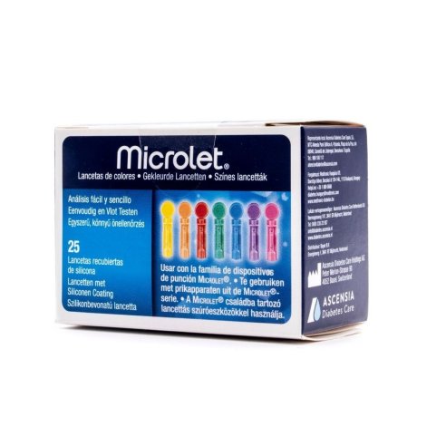 MICROLET COLOR 25 LANCETAS