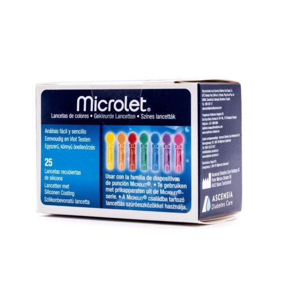 MICROLET COLOR 25 LANCETAS
