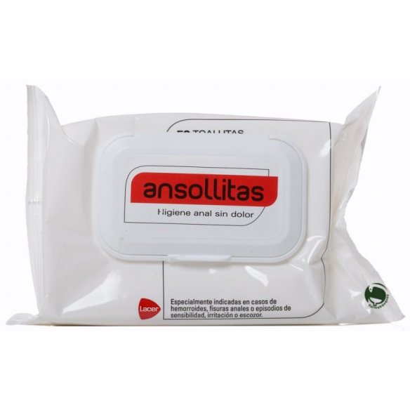 ANSOLLITAS TOALLITAS HIGIENE ANAL 10 TOALLITAS