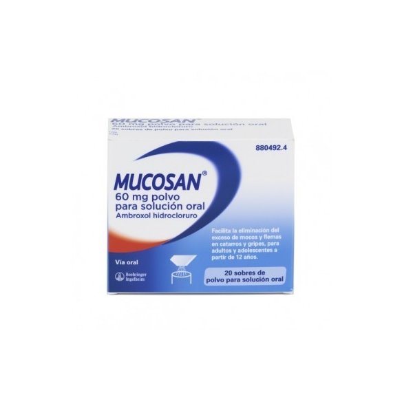 MUCOSAN 60 MG 20 SOBRES POLVO PARA SOLUCION ORAL