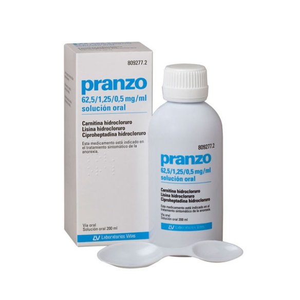 PRANZO 62,5 MG/ML  1,25 MG/ML  0,5 MG/ML SOLUCION ORAL 1 FRASCO 200 ML