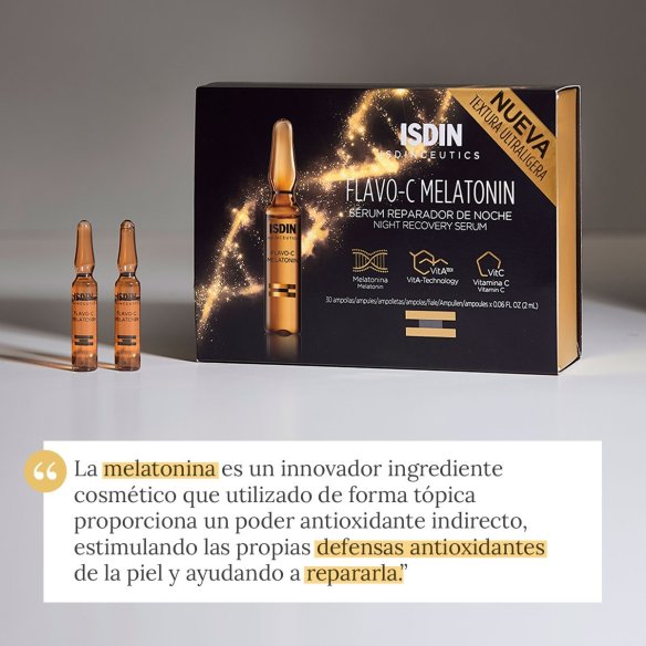 Isdinceutics Flavo-C Melatonin 30 ampollas x 2 ml