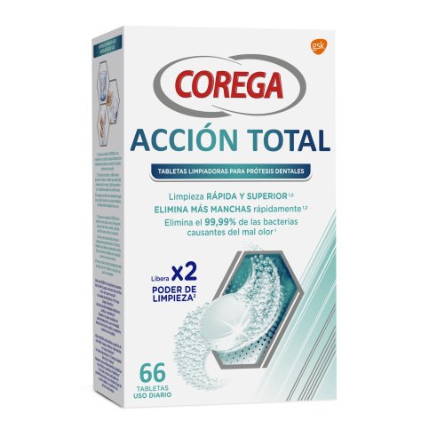 COREGA TOTAL LIMPIEZA PROTESIS 66 TABLETAS