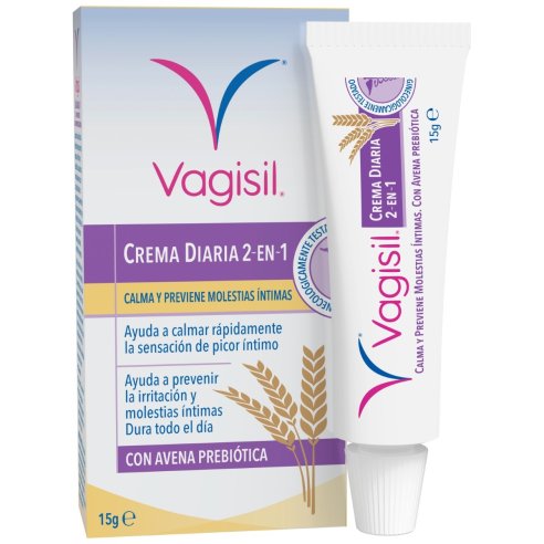 VAGISIL CREMA DIARIA 2 EN 1 15 G