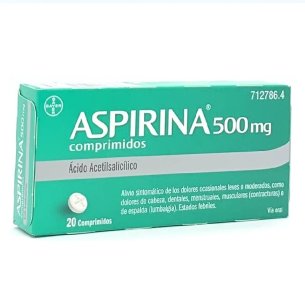 ASPIRINA 500 MG 20 COMPRIMIDOS