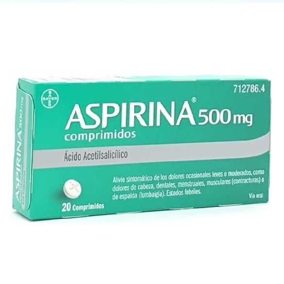 ASPIRINA 500 MG 20 COMPRIMIDOS