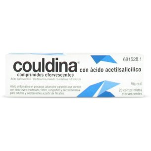 COULDINA CON ACIDO ACETILSALICILICO 500 MG/2 MG/7,5 MG 20...