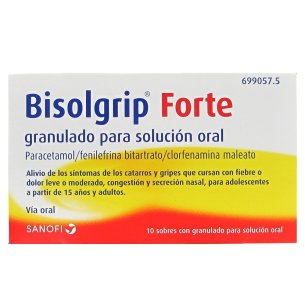 BISOLGRIP FORTE 10 SOBRES GRANULADO PARA SOLUCION ORAL