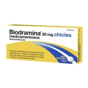 BIODRAMINA 20 MG 6 CHICLES MEDICAMENTOSOS