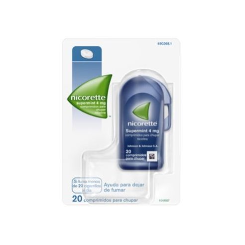 NICORETTE SUPERMINT EFG 4 MG 20 COMPRIMIDOS...
