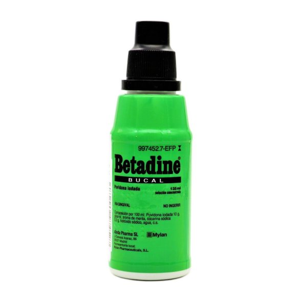 BETADINE BUCAL 100 MG/ML SOLUCION BUCAL 1 FRASCO 125 ML