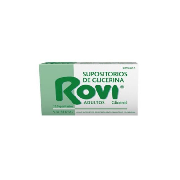 SUPOSITORIOS DE GLICERINA ROVI ADULTOS 3,36 G 12 SUPOSITORIOS