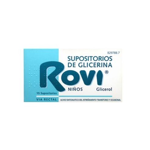 SUPOSITORIOS DE GLICERINA ROVI NIÑOS 1,44 G 15...
