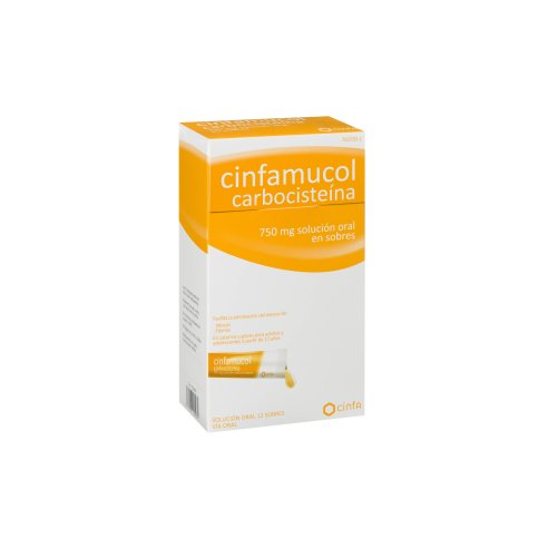 CINFAMUCOL CARBOCISTEINA 750 MG 12 SOBRES...
