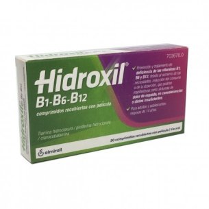 HIDROXIL B1-B6-B12 30 COMPRIMIDOS RECUBIERTOS